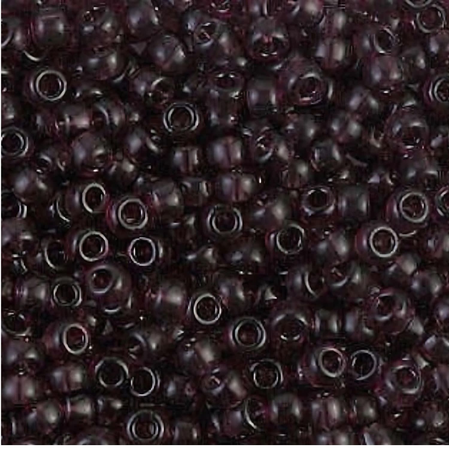 #6 Miyuki Seed Beads - Transparent Dark Smoky Amethyst, 6-9153-TB, Approx 240 Beads, 1 five inch tube, 20 grams