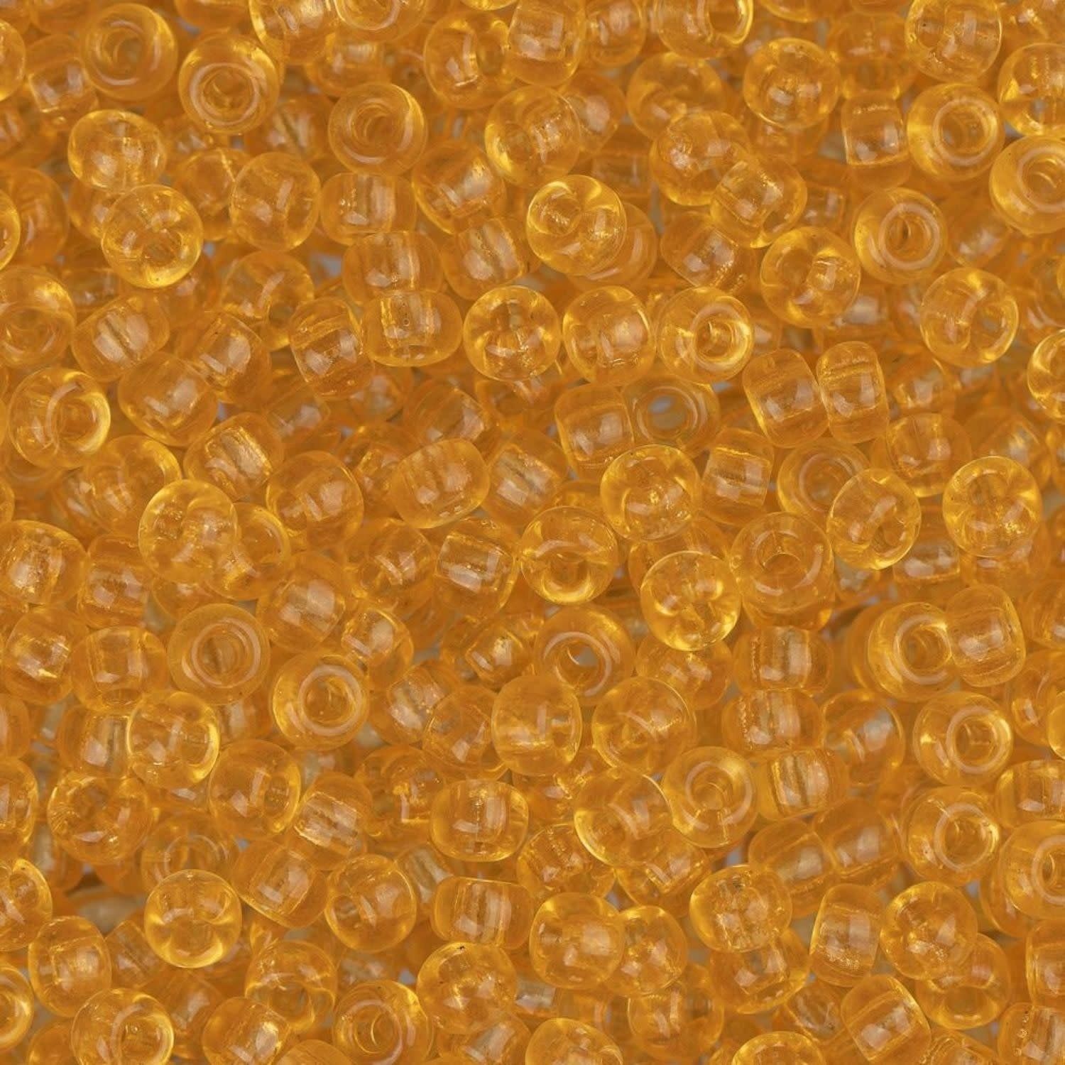 #11 Miyuki Seed Beads - Transparent Light Topaz, 11-9132-TB, Approx 24 Grams, 1 five inch tube