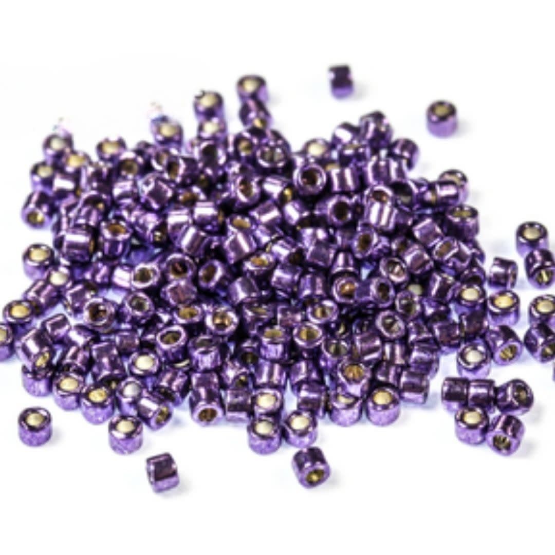 #11 Delica Seed Beads, Duracoat Galvanized Dark Lilac, DB2509-TB, Approx 1440 Beads, 1 two inch tube, 7.2 grams
