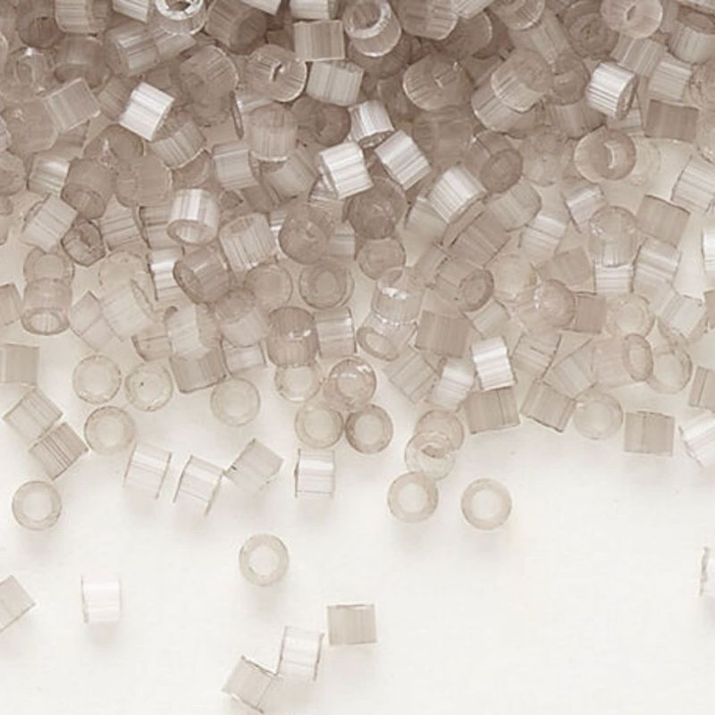#11 Delica Seed Beads, Satin Silk Taupe, DB827-TB, Approx 1440 Beads, 1 two inch tube, 7.2 grams