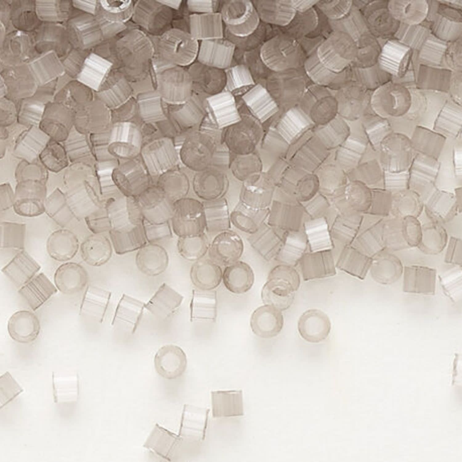 #11 Delica Seed Beads, Satin Silk Taupe, DB827-TB, Approx 1440 Beads, 1 two inch tube, 7.2 grams