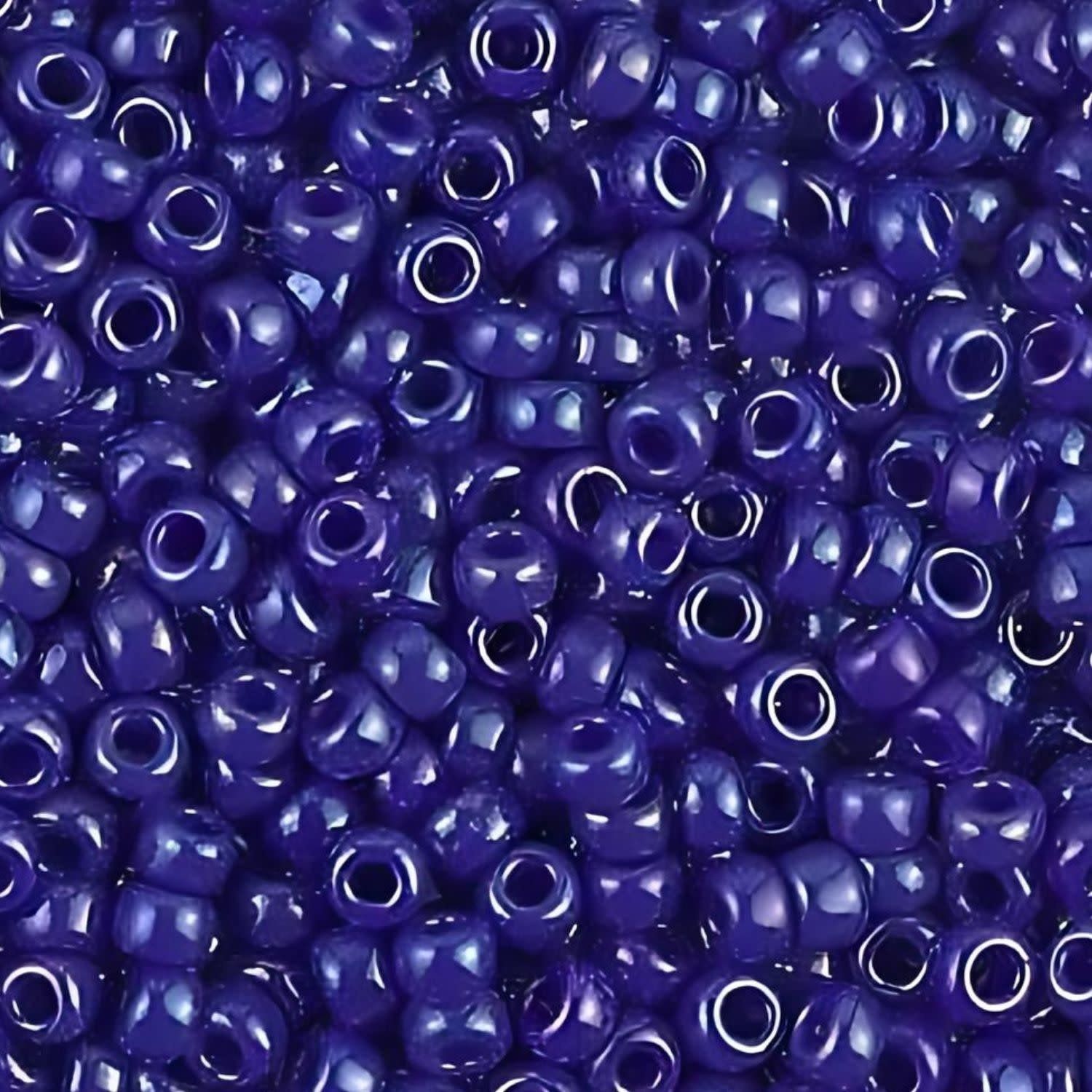 #8 Miyuki Seed Beads - Opaque Luster Cobalt Blue, 8-91945-TB, Approx 858 Beads/22 Grams, 1 five inch tube