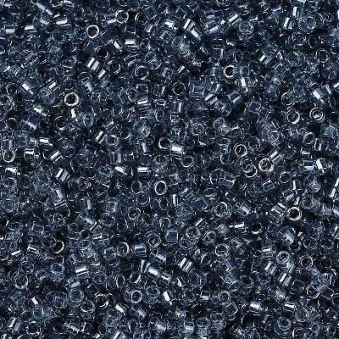 #11 Delica Seed Beads, Transparent Luster Grey, DB1897-TB, Approx 1440 Beads, 1 two inch tube, 7.2 grams
