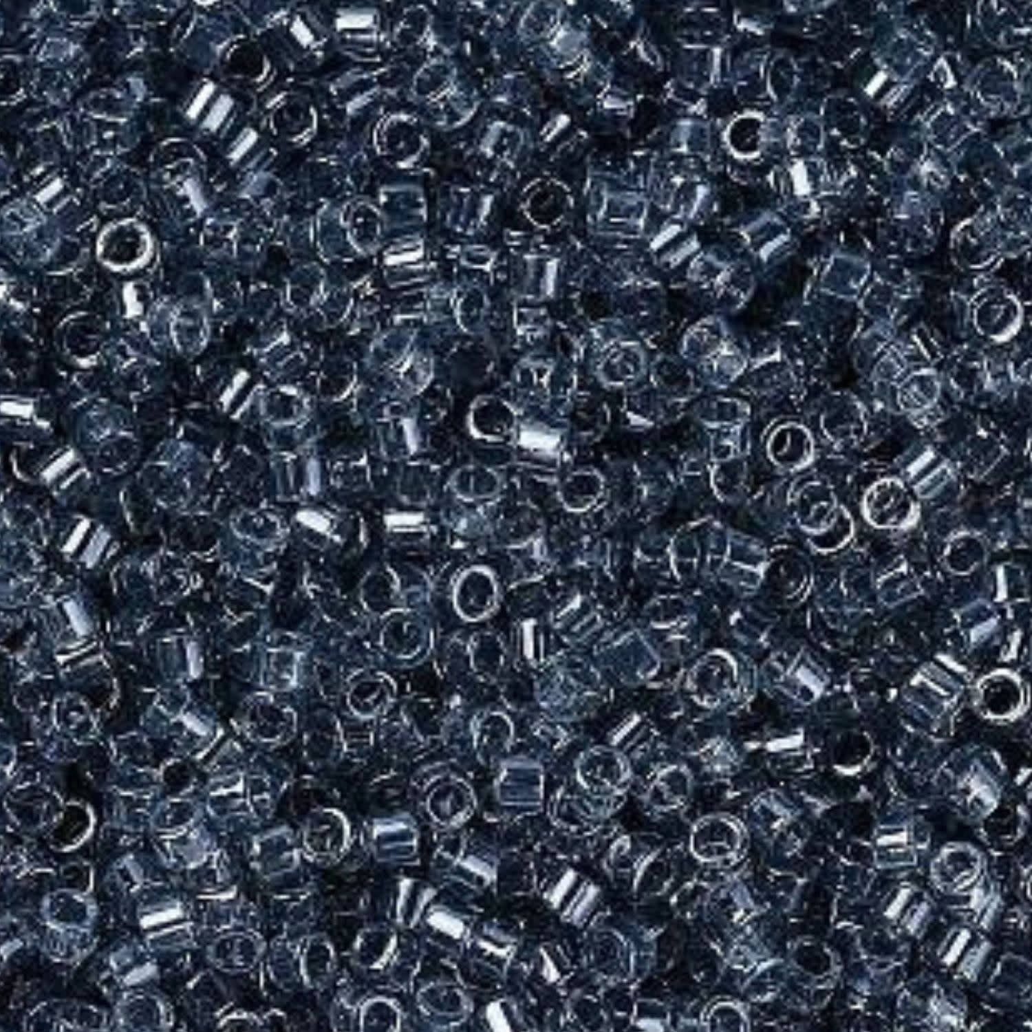 #11 Delica Seed Beads, Transparent Luster Grey, DB1897-TB, Approx 1440 Beads, 1 two inch tube, 7.2 grams