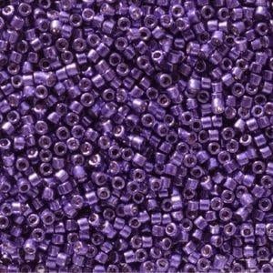 #11 Delica Seed Beads, Duracoat Galvanized Lilac Night Blue, DB2510-TB, Approx 1440 Beads, 1 two inch tube, 7.2 grams