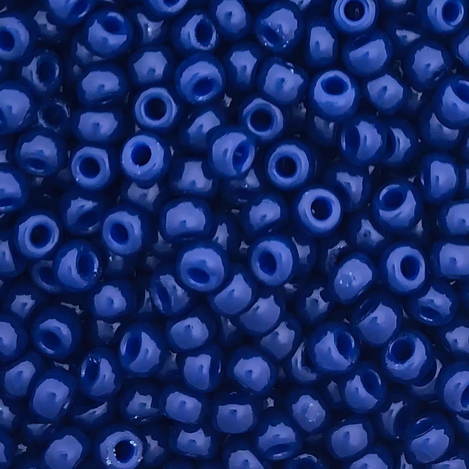#8 Miyuki Seed Beads - Duracoat Opaque Navy Blue, 8-94493-TB, Approx 858 Beads/22 Grams, 1 five inch tube
