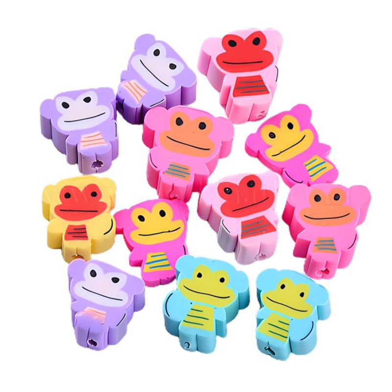 Monkeys, Approx 40pcs, 9-11x4-5mm, Hole 1.6mm, Polymer Clay Beads, 16gms/0.56oz