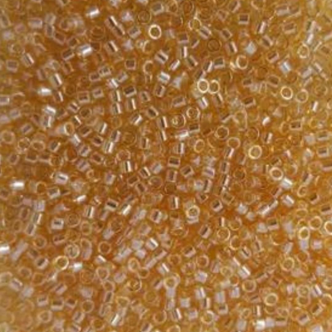 #11 Delica Seed Beads, Marigold Yellow Transparent Luster, DB1221-TB, Approx 1440 Beads, 1 two inch tube, 7.2 grams
