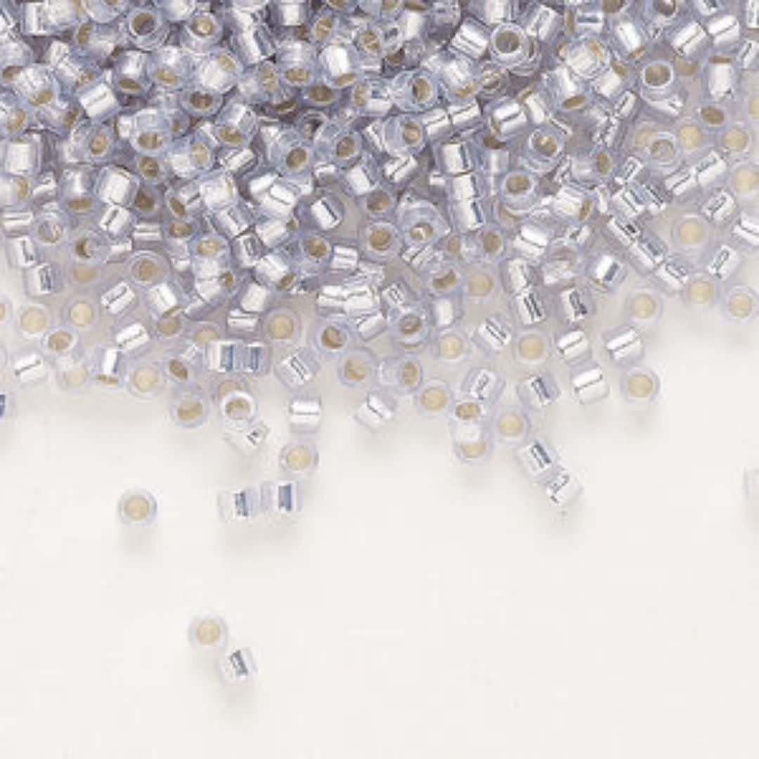 #11 Delica Seed Beads, Silver Lined Pale Amethyst, DB1435-TB, Approx 1440 Beads, 1 two inch tube, 7.2 grams
