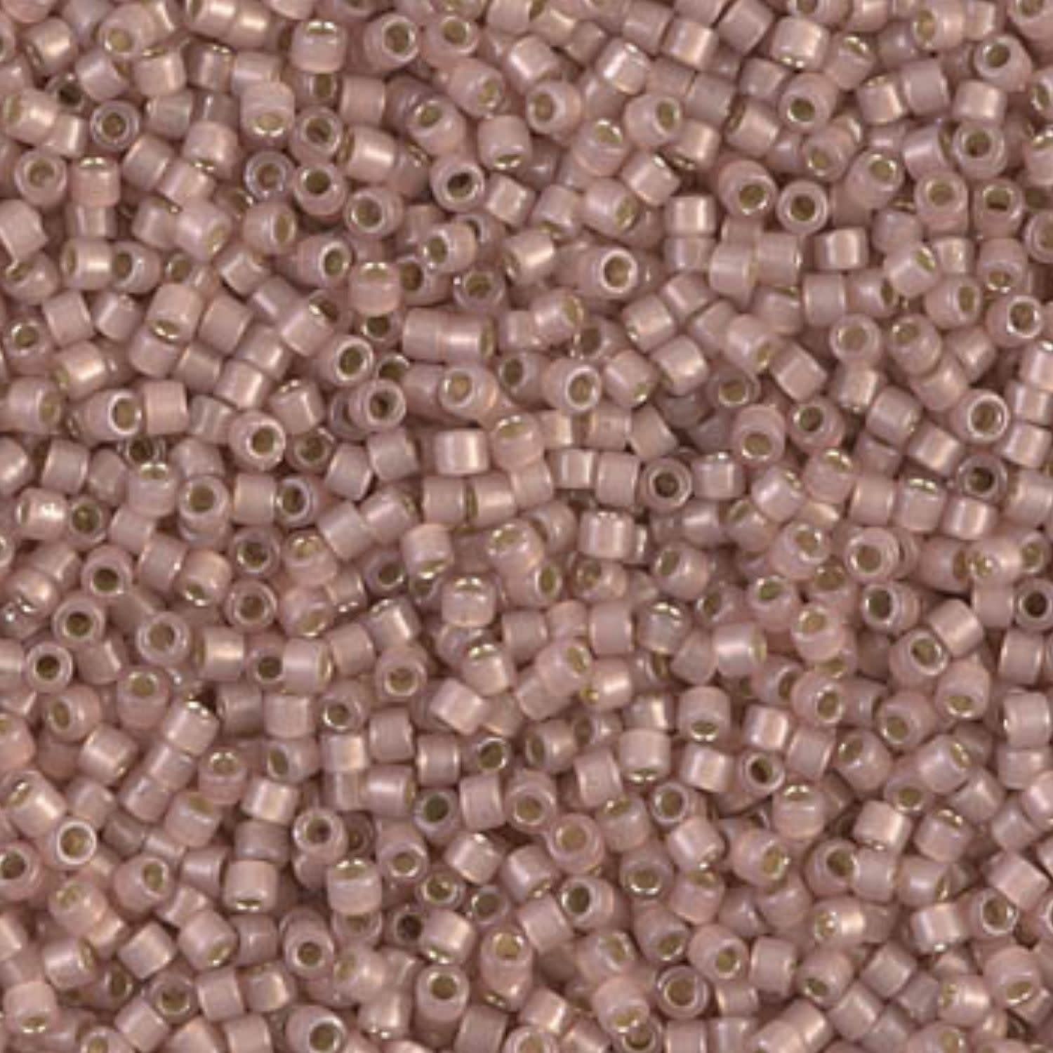 #11 Delica Seed Beads, Silver Lined Shell Opal, DB1459-TB, Approx 1440 Beads, 1 two inch tube, 7.2 grams