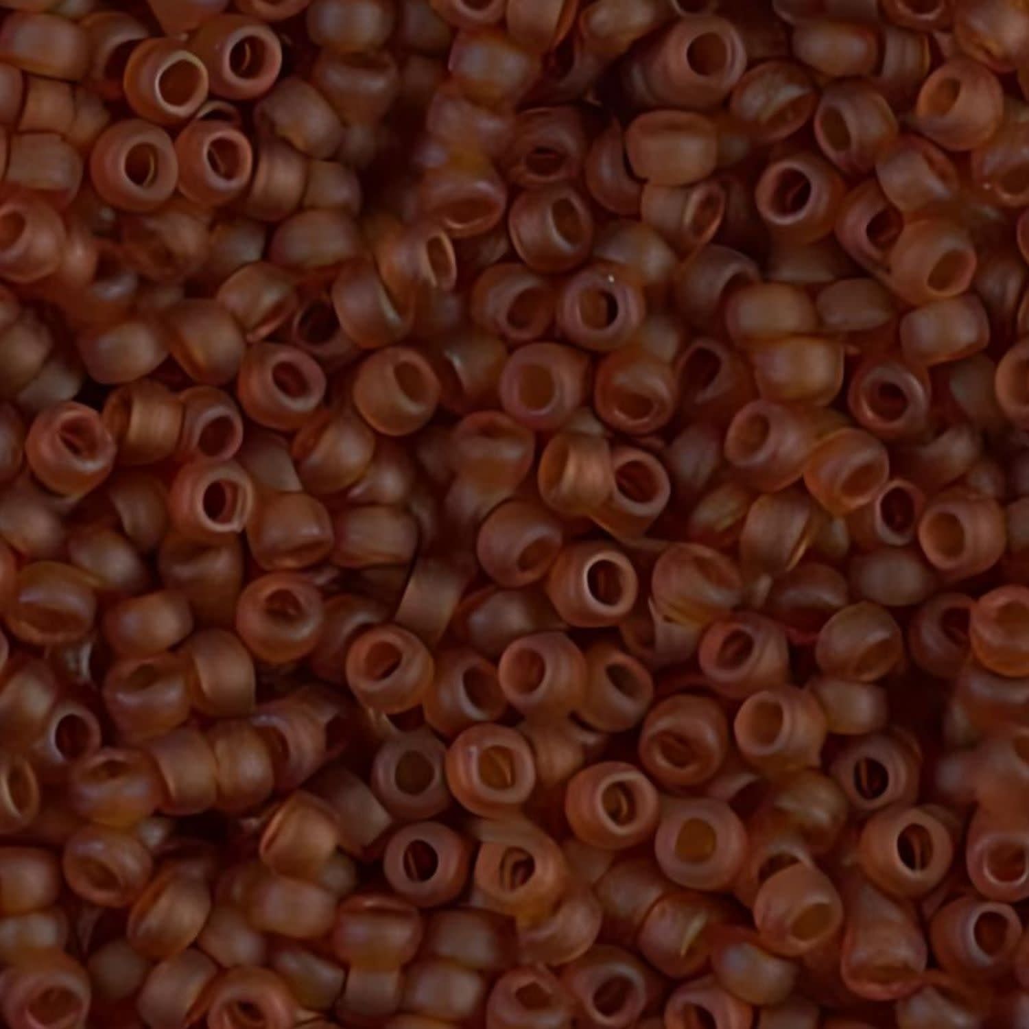 #11 Miyuki Seed Beads - Matte Transparent Light Brown, 11-9134F-TB, Approx 24 Grams, 1 five inch tube