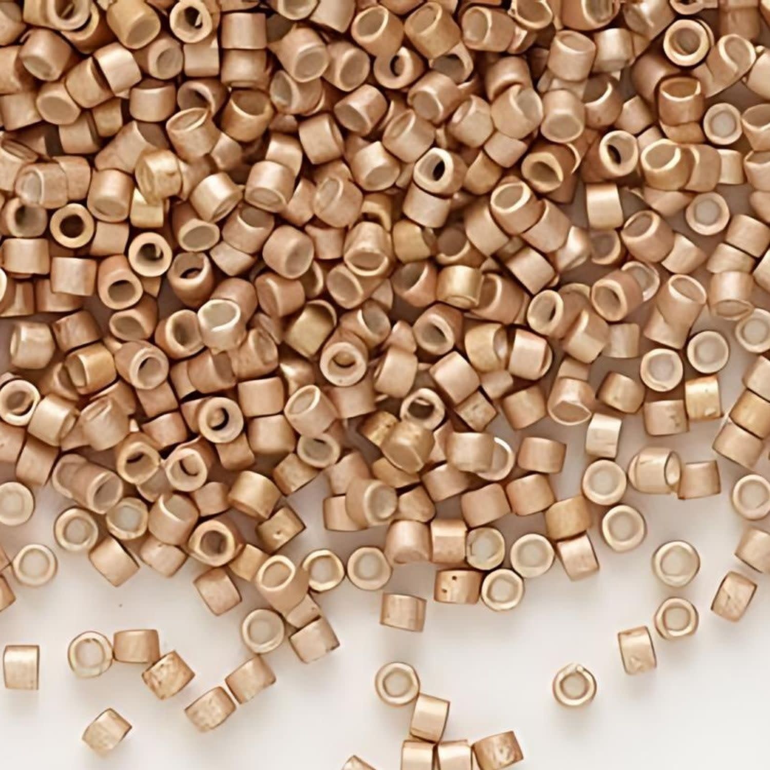 #11 Delica Seed Beads, Semi Matte Galvanized Muscat Copper, DB1155-TB, Approx 1440 Beads, 1 two inch tube, 7.2 grams