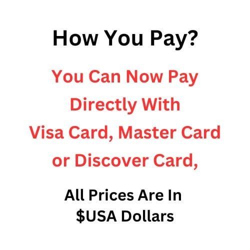 HOW YOU PAY?