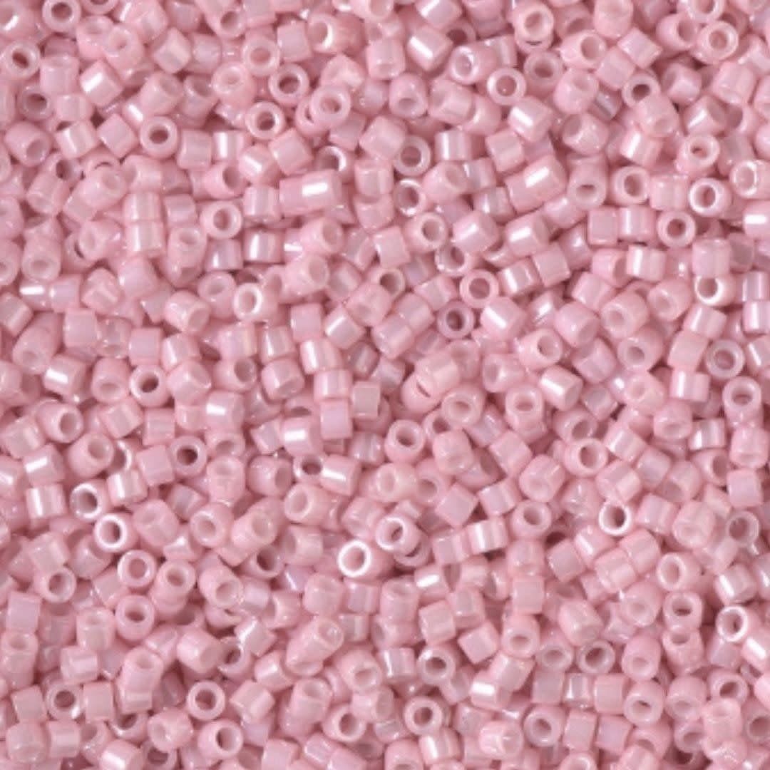 #11 Delica Seed Beads, Opaque Luster Rose Water Pink, DB1907-TB, Approx 1440 Beads, 1 two inch tube, 7.2 grams