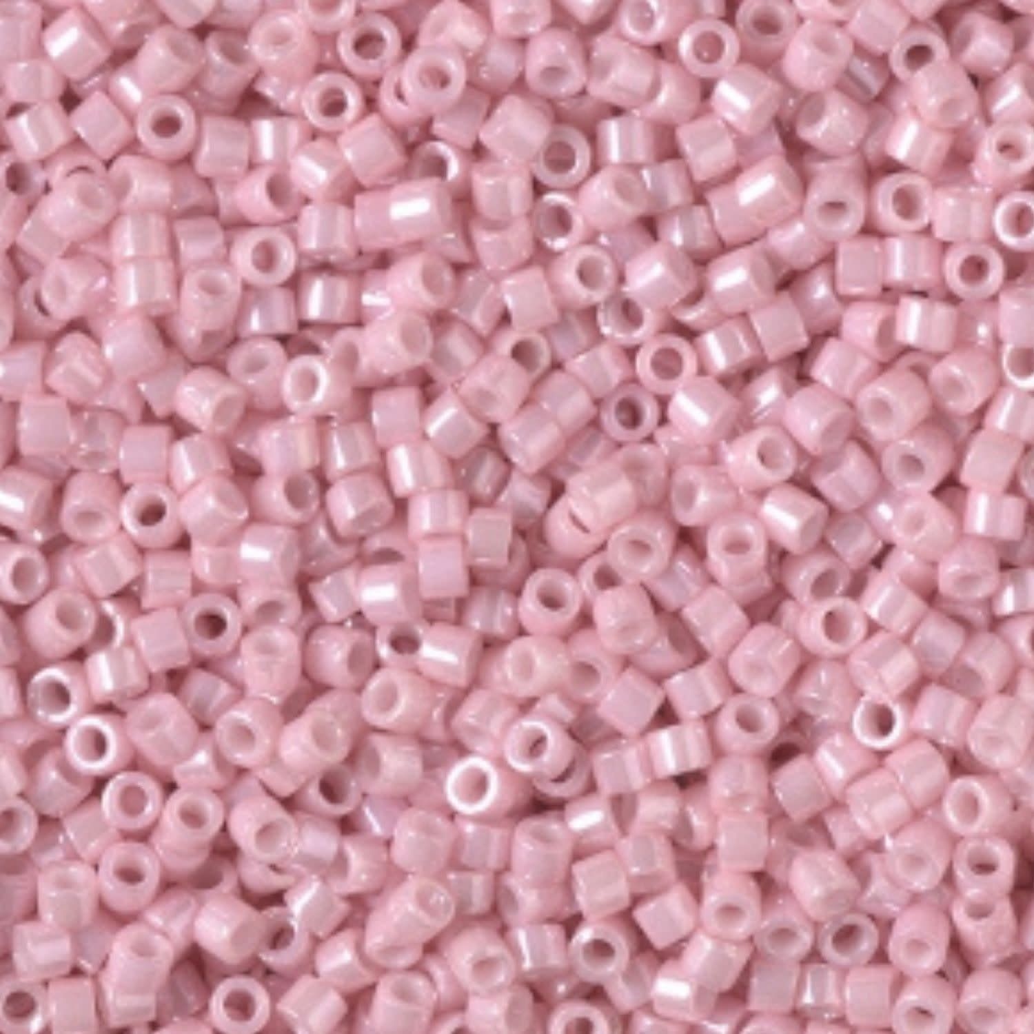 #11 Delica Seed Beads, Opaque Luster Rose Water Pink, DB1907-TB, Approx 1440 Beads, 1 two inch tube, 7.2 grams