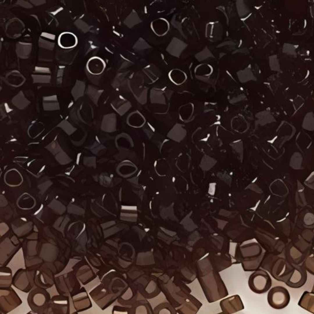 #11 Delica Seed Beads, Transparent Taupe Brown, DB715-TB, Approx 1440 Beads, 1 two inch tube, 7.2 grams