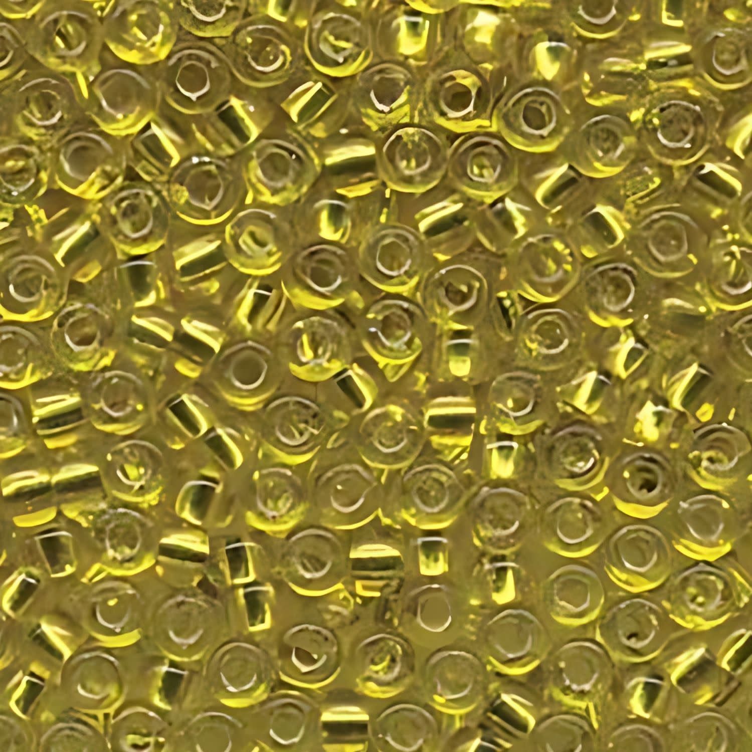 #6 Miyuki Seed Beads - Silver Lined Yellow, 6-9136S-TB, Approx 240 Beads, 1 five inch tube, 20 grams