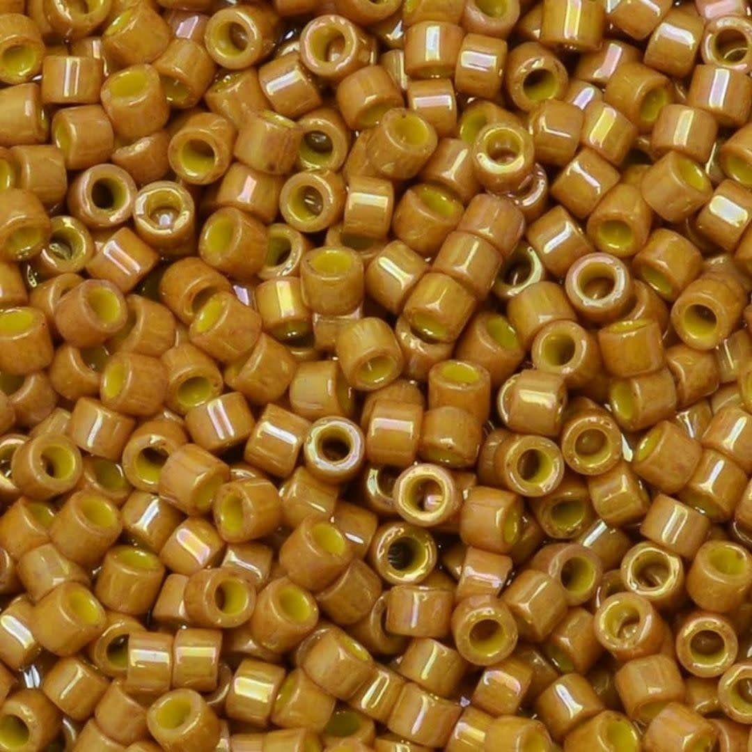 #11 Delica Seed Beads, Opaque Glazed Pistachio, DB2272-TB, Approx 1440 Beads, 1 two inch tube, 7.2 grams