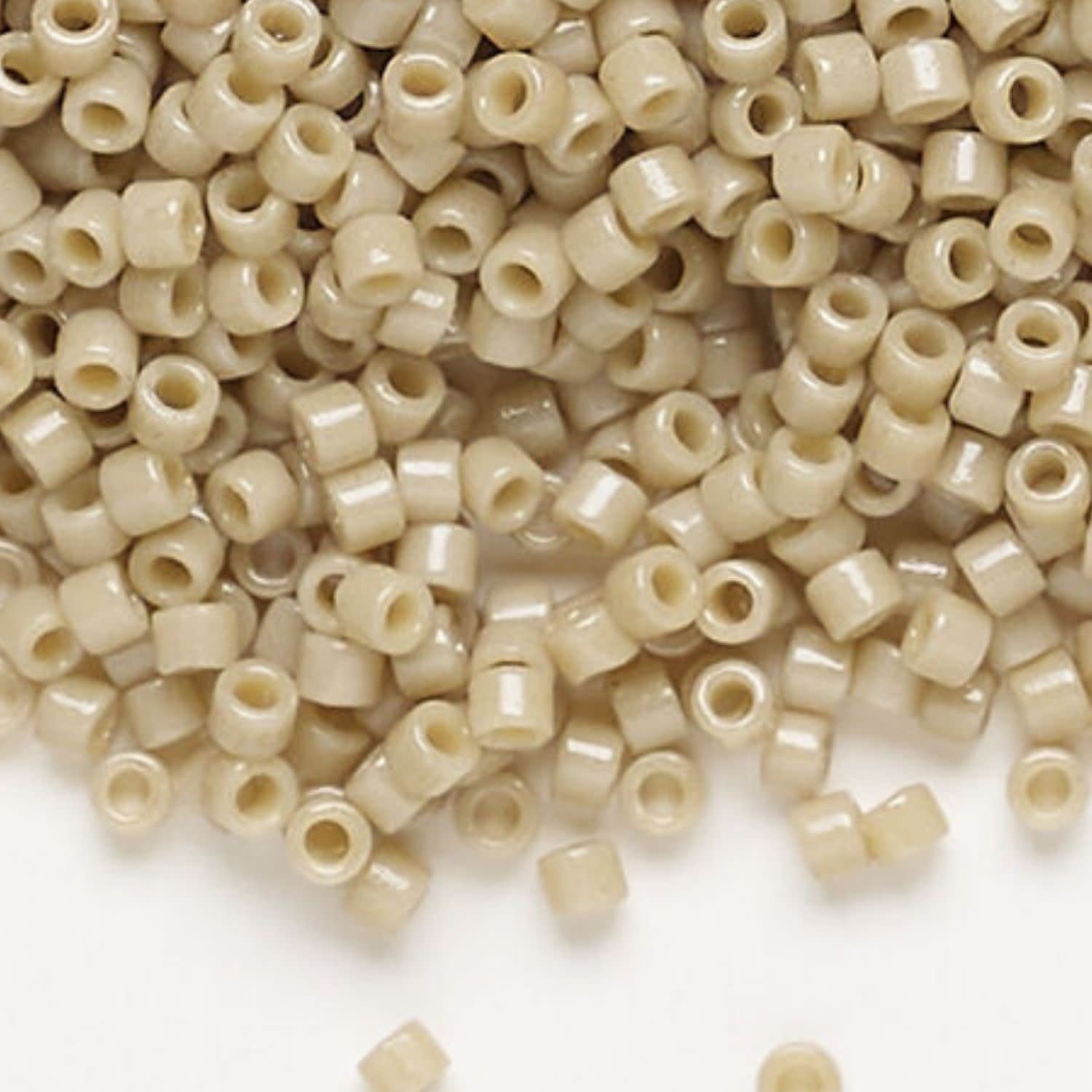 #11 Delica Seed Beads, Duracoat Opaque Navajo White, DB2364-TB, Approx 1440 Beads, 1 two inch tube, 7.2 grams