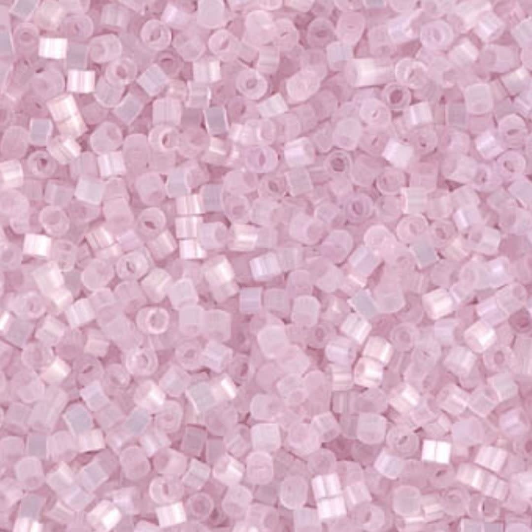 #11 Delica Seed Beads, Satin Pale Rose Pink Silk, DB675-TB, Approx 1440 Beads, 1 two inch tube, 7.2 grams