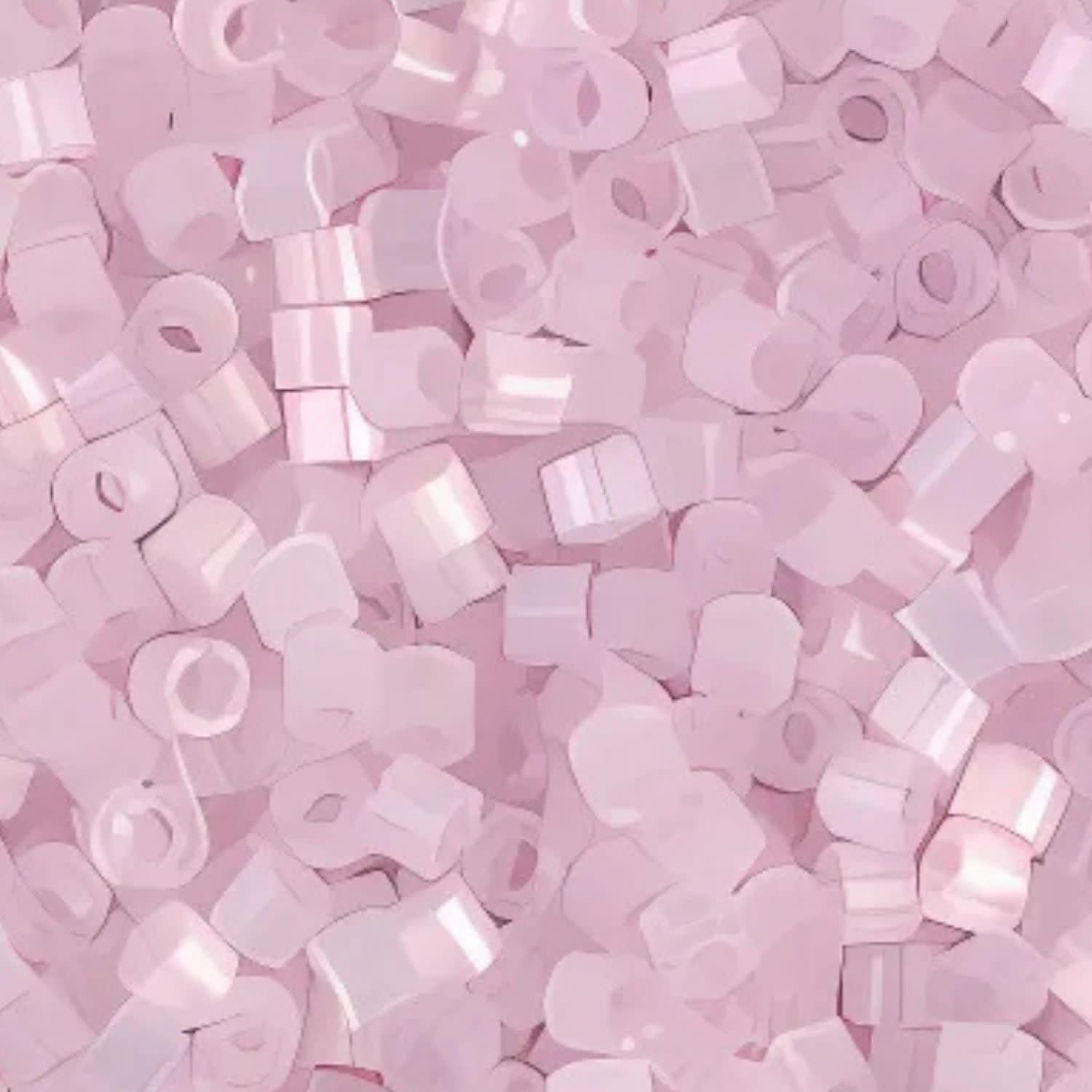#11 Delica Seed Beads, Satin Pale Rose Pink Silk, DB675-TB, Approx 1440 Beads, 1 two inch tube, 7.2 grams