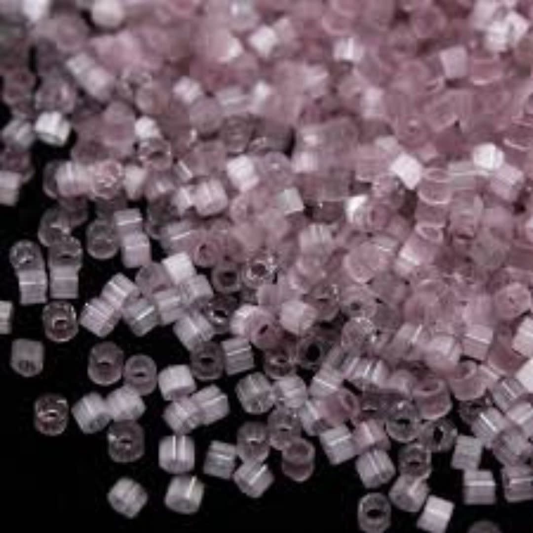 #11 Delica Seed Beads, Satin Antique Rose Pink Silk, DB678-TB, Approx 1440 Beads, 1 two inch tube, 7.2 grams