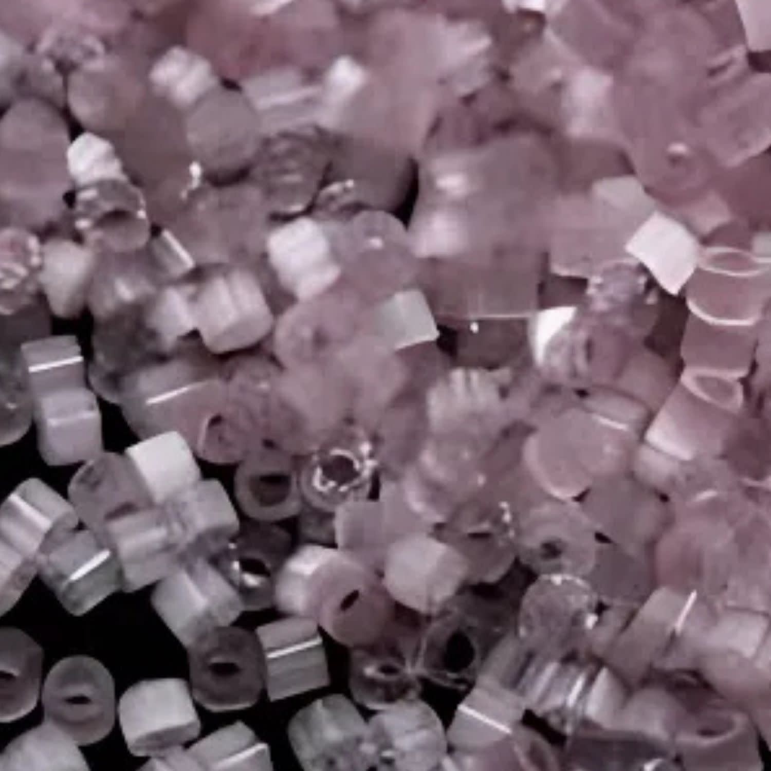 #11 Delica Seed Beads, Satin Antique Rose Pink Silk, DB678-TB, Approx 1440 Beads, 1 two inch tube, 7.2 grams