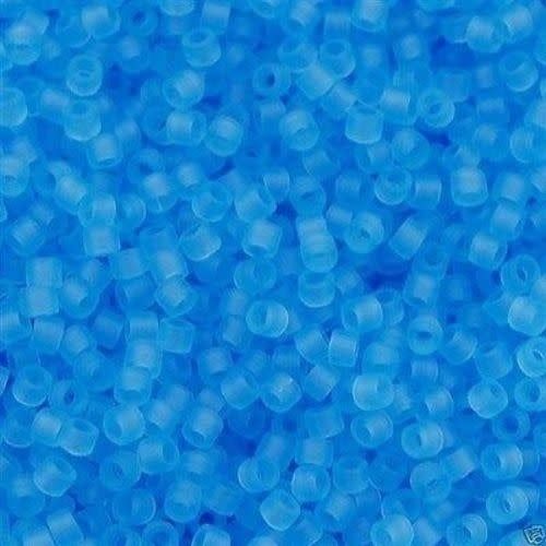 #11 Delica Seed Beads, Matte Transparent Light Blue, DB747-TB, Approx 1440 Beads, 1 two inch tube, 7.2 grams