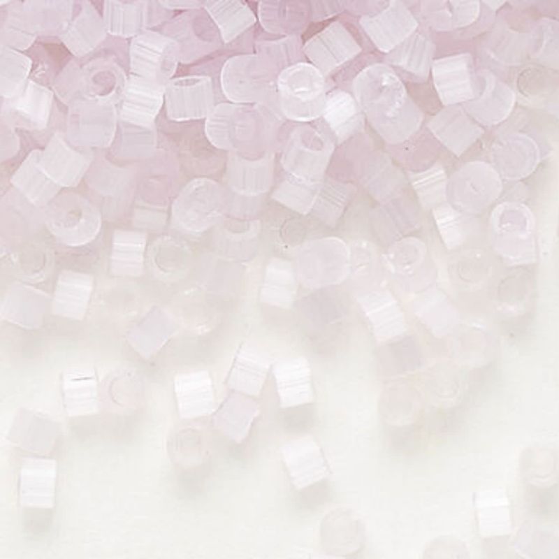 #11 Delica Seed Beads, Satin Silk Light Pink, DB820-TB, Approx 1440 Beads, 1 two inch tube, 7.2 grams