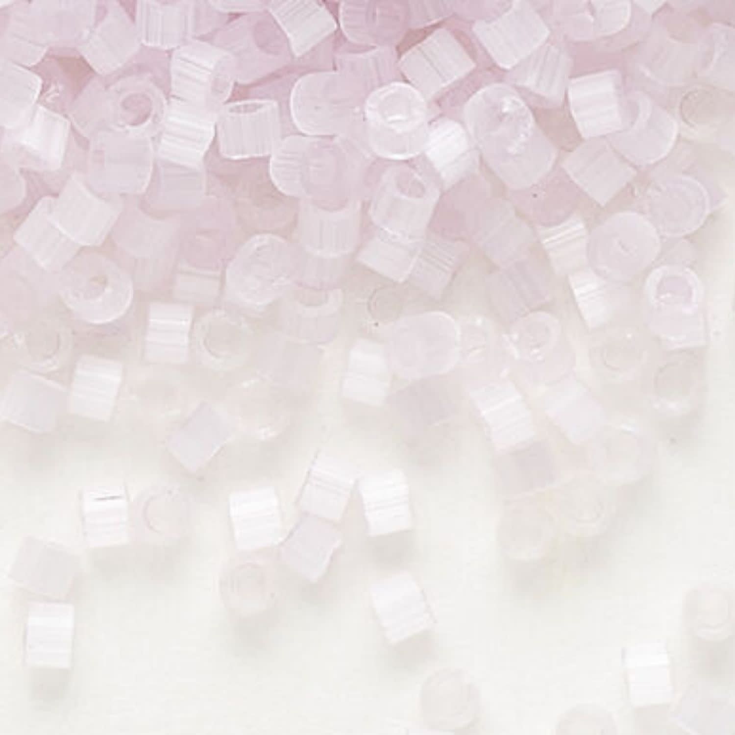#11 Delica Seed Beads, Satin Silk Light Pink, DB820-TB, Approx 1440 Beads, 1 two inch tube, 7.2 grams