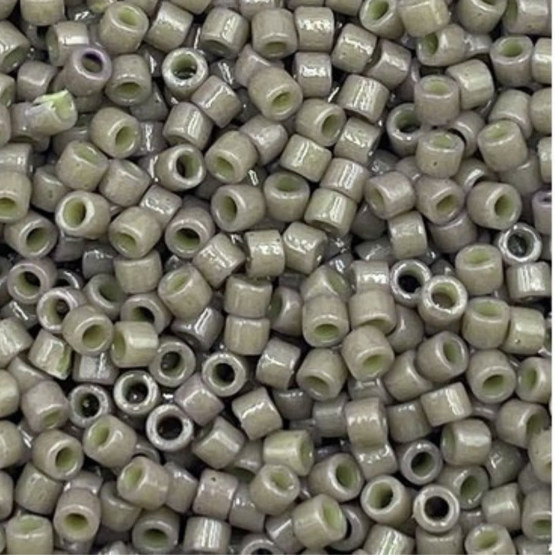 #11 Delica Seed Beads, Duracoat Opaque Ash Grey, DB2365-TB, Approx 1440 Beads, 1 two inch tube, 7.2 grams