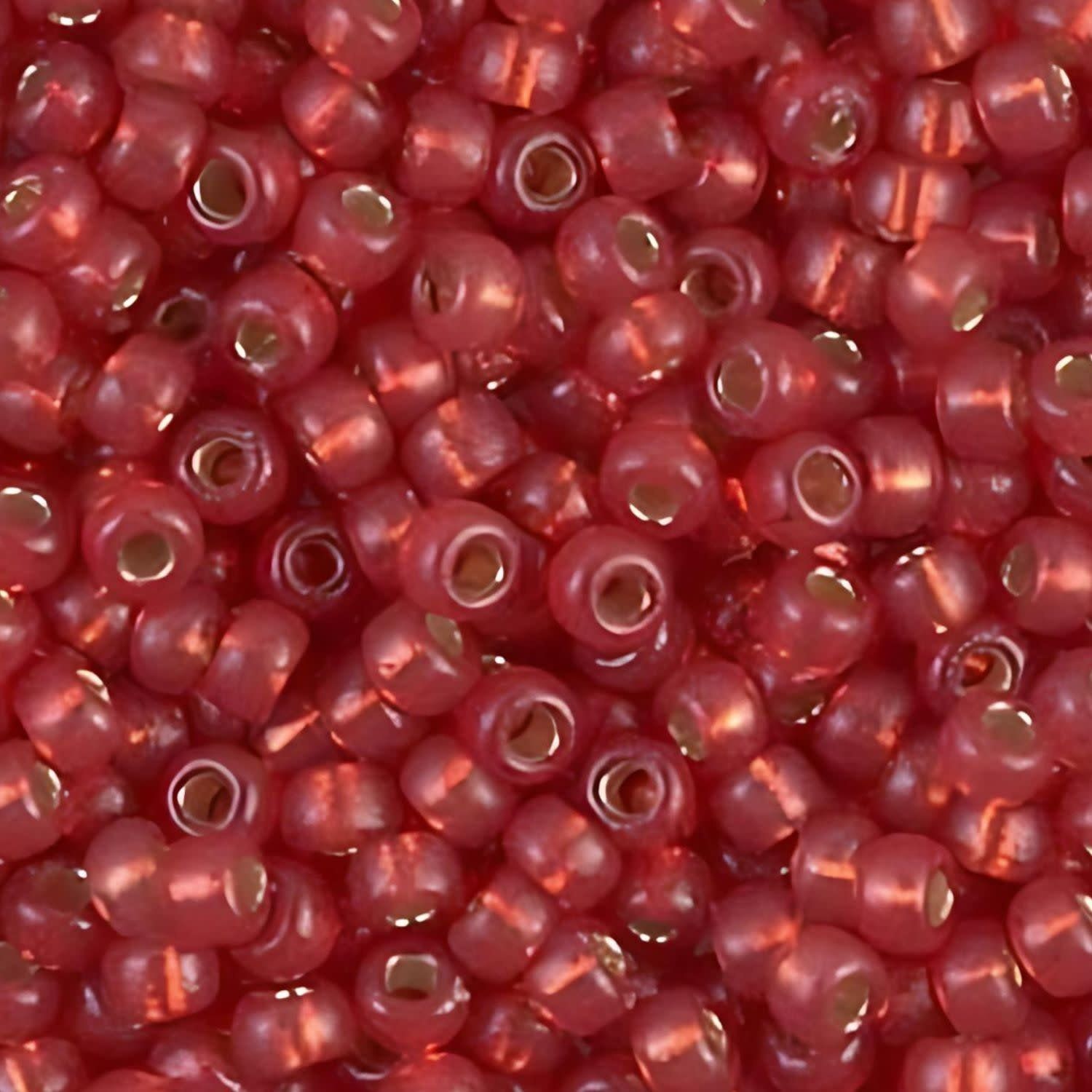 #8 Miyuki Seed Beads - Duracoat Silver Lined Watermelon, 8-94234-TB, Approx 858 Beads/22 Grams, 1 five inch tube