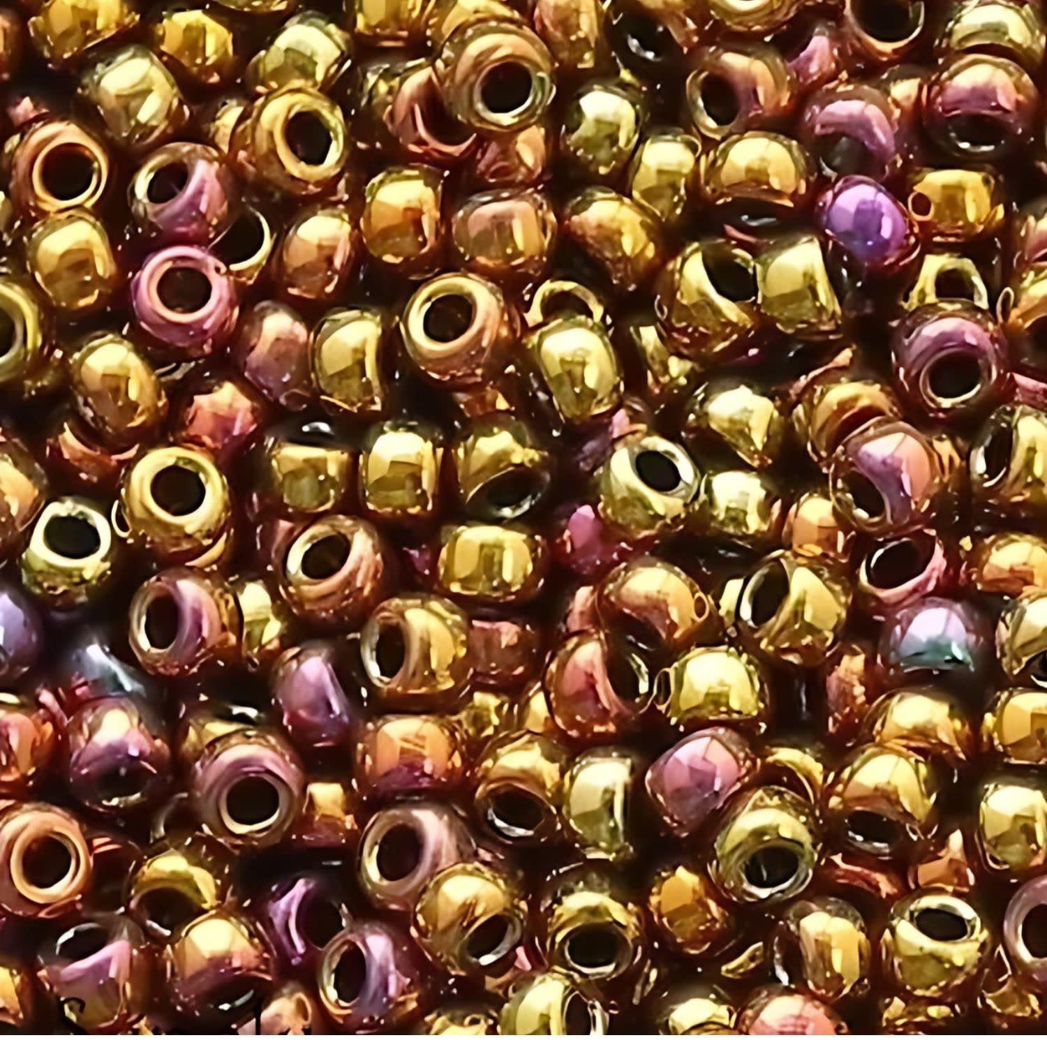 #8 Miyuki Seed Beads - Metallic Gold Iris, 8-9462-TB, Approx 858 Beads/22 Grams, 1 five inch tube