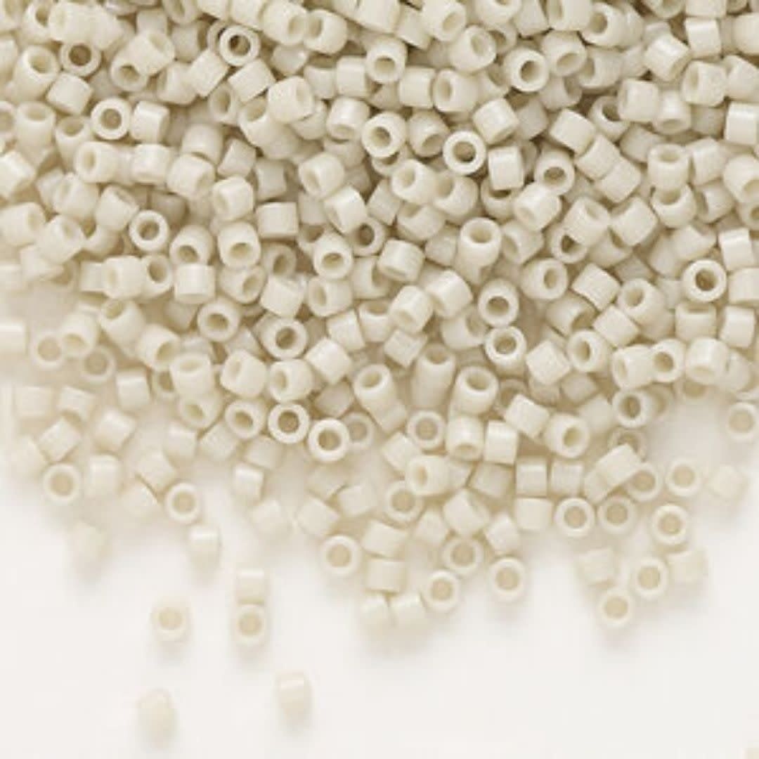 #11 Delica Seed Beads, Opaque Luster Linen, DB261-TB, Approx 1440 Beads, 1 two inch tube, 7.2 grams