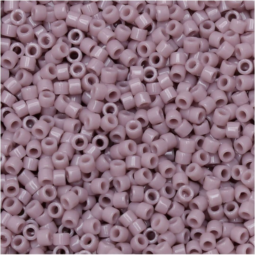 #11 Delica Seed Beads, Opaque Mauve, DB728-TB, Approx 1440 Beads, 1 two inch tube, 7.2 grams