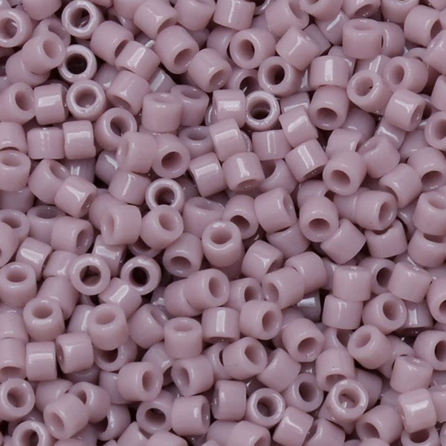 #11 Delica Seed Beads, Opaque Mauve, DB728-TB, Approx 1440 Beads, 1 two inch tube, 7.2 grams