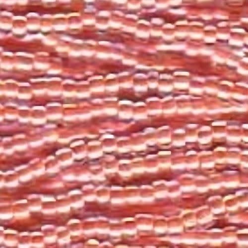 #6 Czech Seed Beads, Peach Ceylon Ab, 6 Strands, Approx 1090 Beads, 4x3.5mm, 74gms/2.61oz