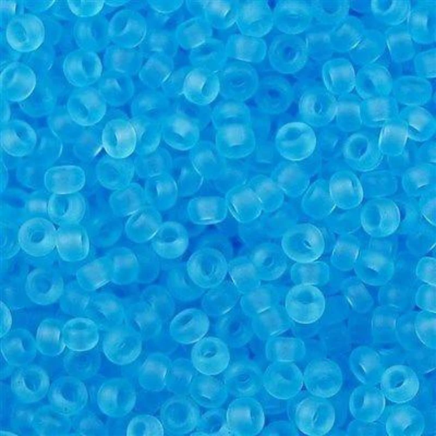 #11 Miyuki Seed Beads - Matte Transparent Light Blue, 11-9148F-TB, Approx 24 Grams, 1 five inch tube