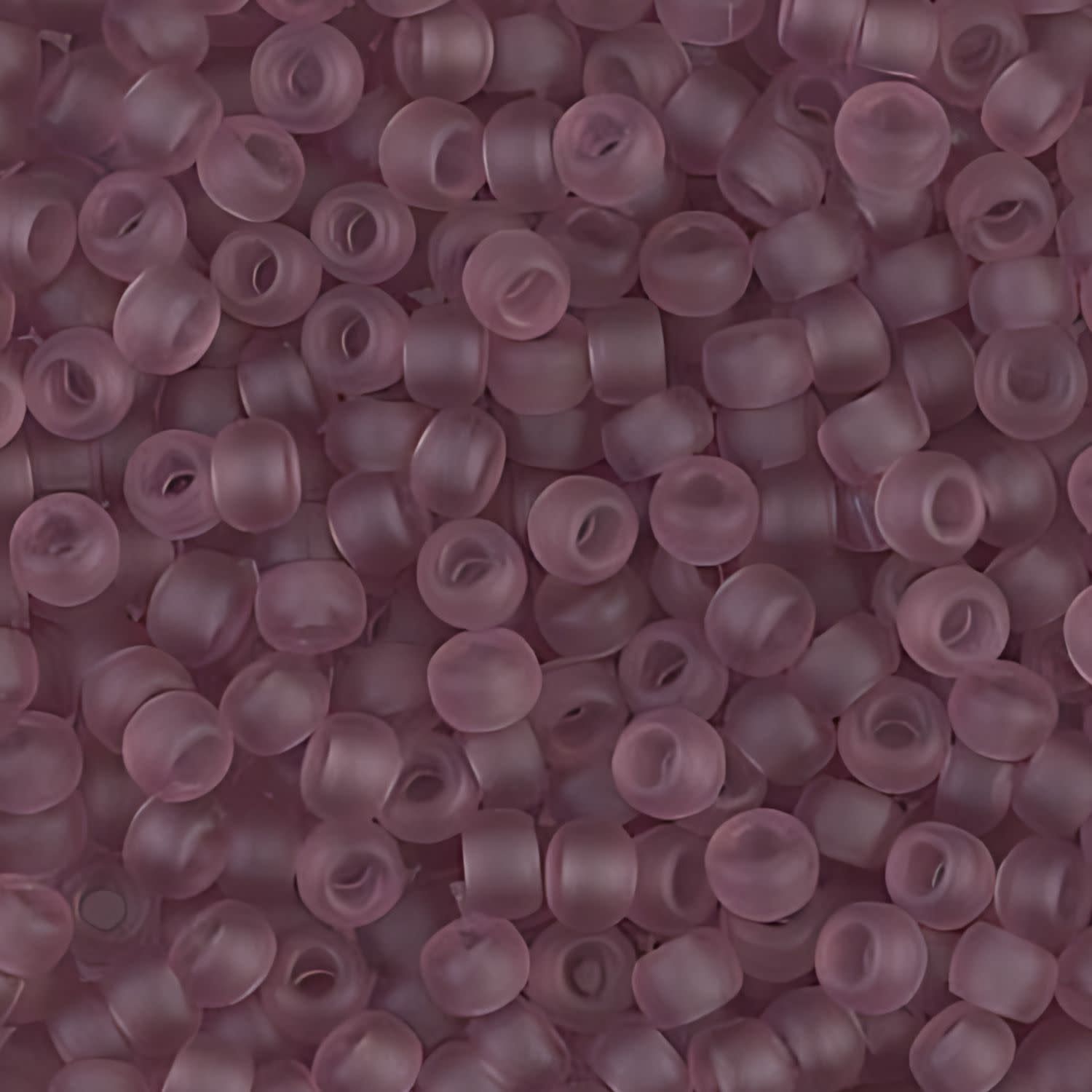 #8 Miyuki Seed Beads - Matte Transparent Smoky Amethyst, 8-9142F-TB, Approx 858 Beads/22 Grams, 1 five inch tube