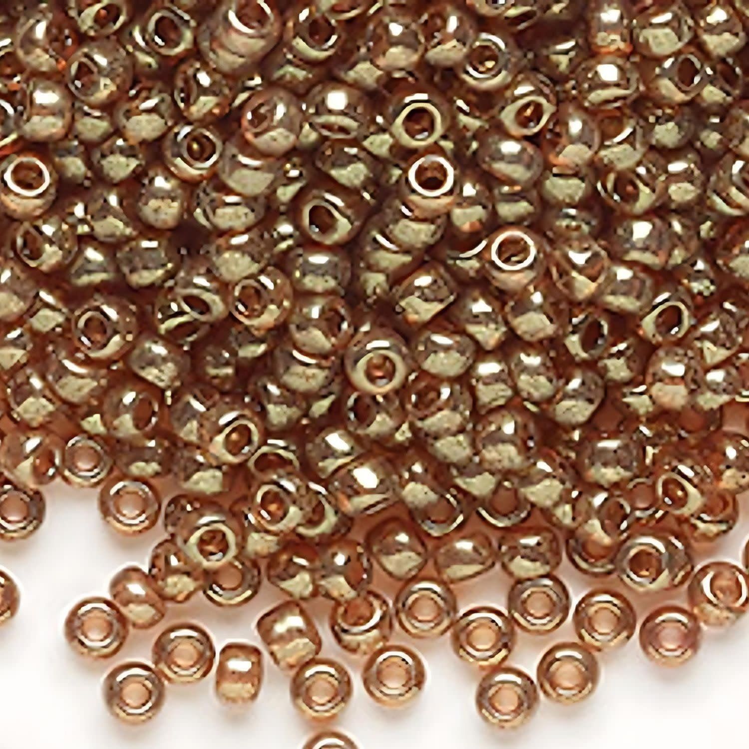 #8 Miyuki Seed Beads - Topaz Gold Luster, 8-9311-TB, Approx 858 Beads/22 Grams, 1 five inch tube
