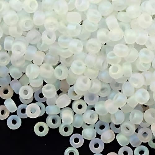 #11 Miyuki Seed Beads - Matte Transparent Crystal Ab, 11-9131Fr-TB, Approx 24 Grams, 1 five inch tube