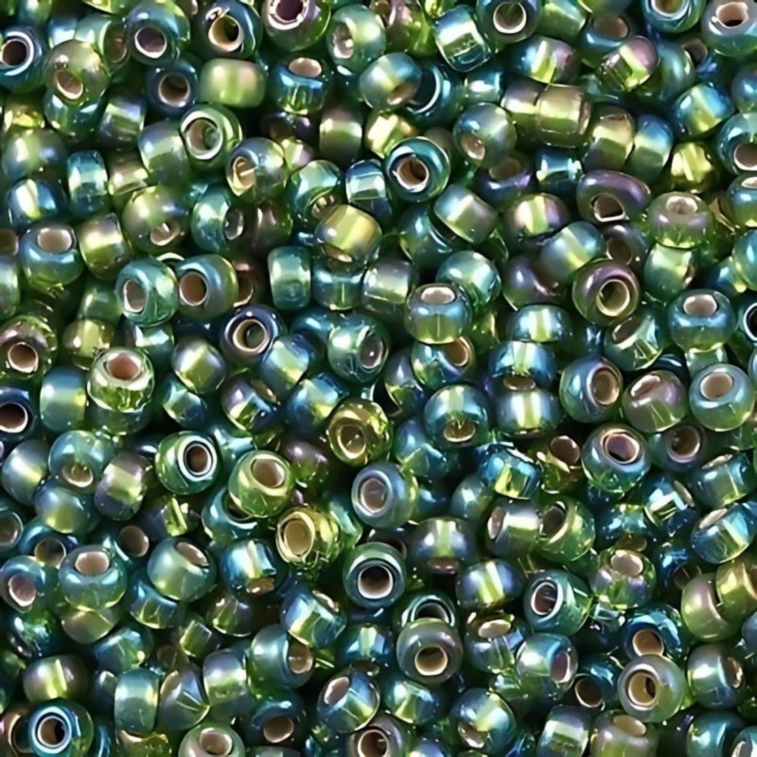 #11 Miyuki Seed Beads - Silver Lined Olive Ab, 11-91026-TB, Approx 24 Grams, 1 five inch tube