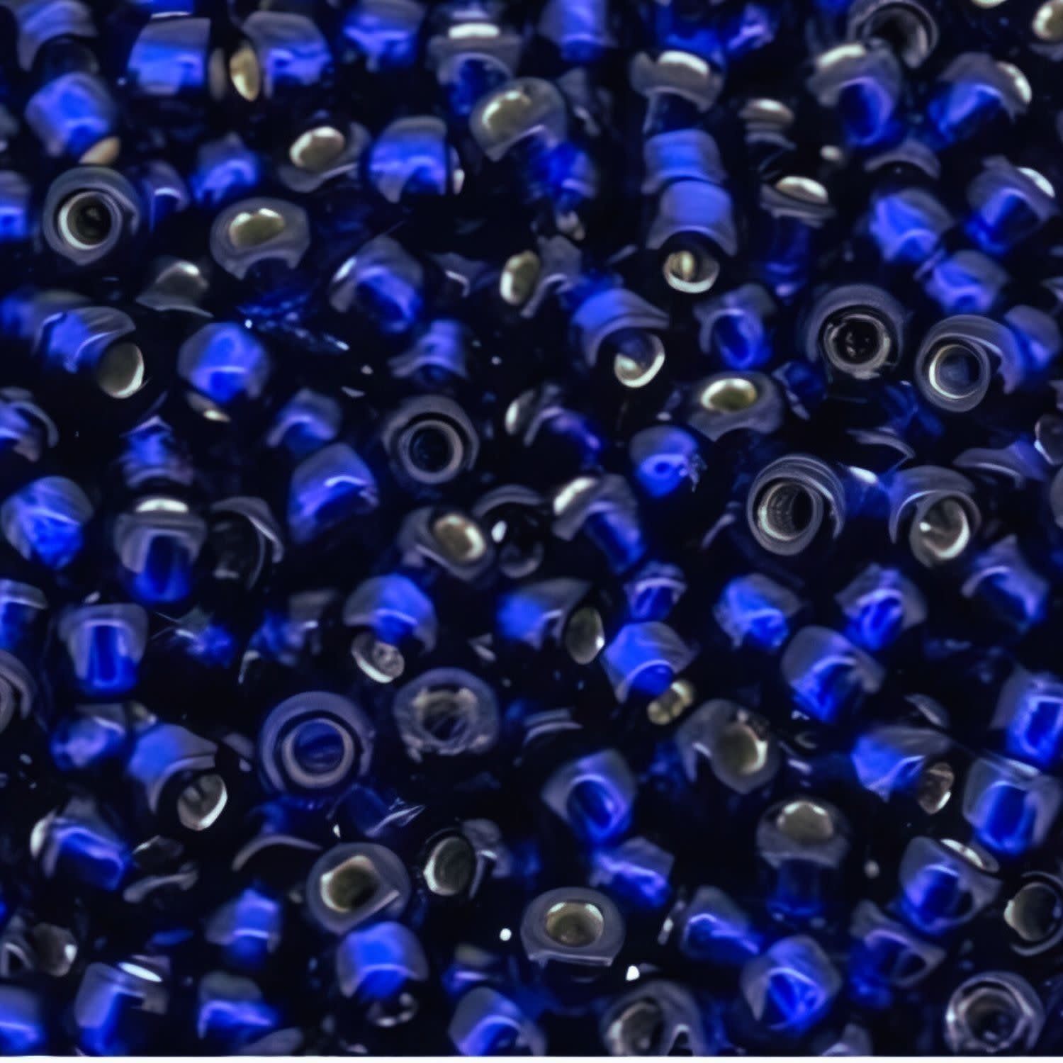 #8 Miyuki Seed Beads - Duracoat Silver Lined Navy Blue, 8-94281-TB, Approx 858 Beads/22 Grams, 1 five inch tube