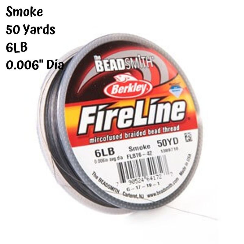 6Lb Fireline, Smoke Grey, 50 Yards, 0.006&quot;/0.15mm, 28gms/1oz