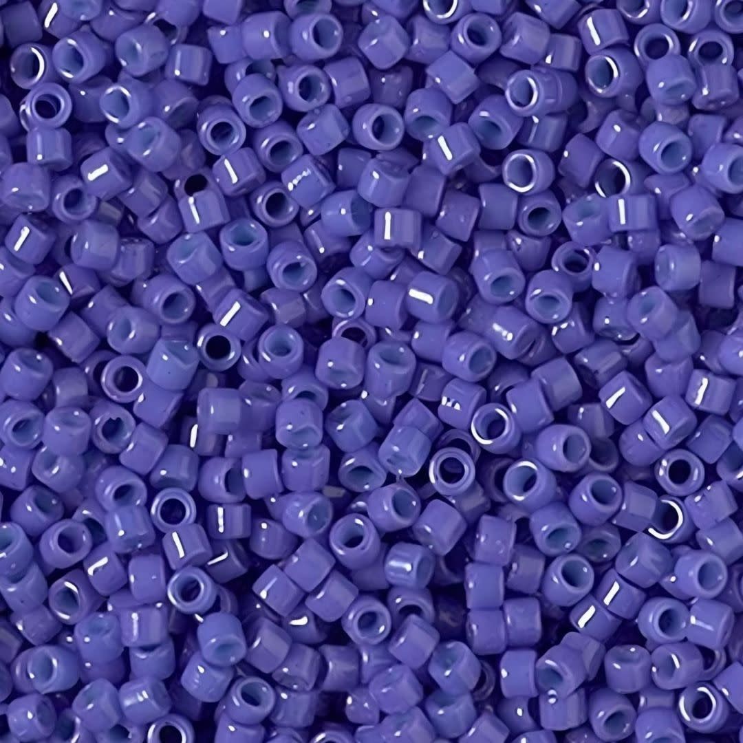 #11 Delica Seed Beads, Duracoat Opaque Violet Blue, DB2359-TB, Approx 1440 Beads, 1 two inch tube, 7.2 grams