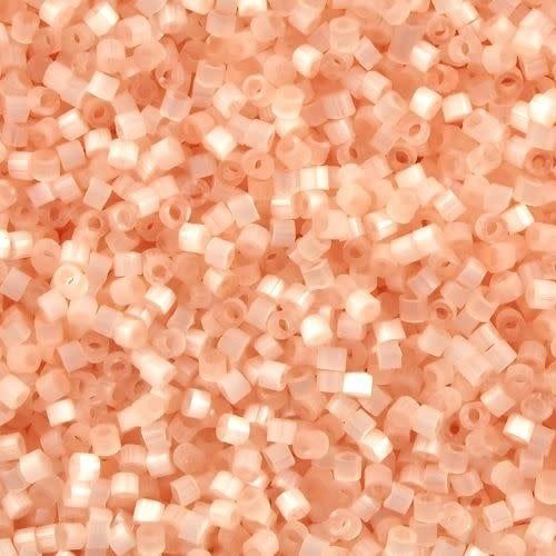 #11 Delica Seed Beads, Satin Silk Peach, DB824-TB, Approx 1440 Beads, 1 two inch tube, 7.2 grams