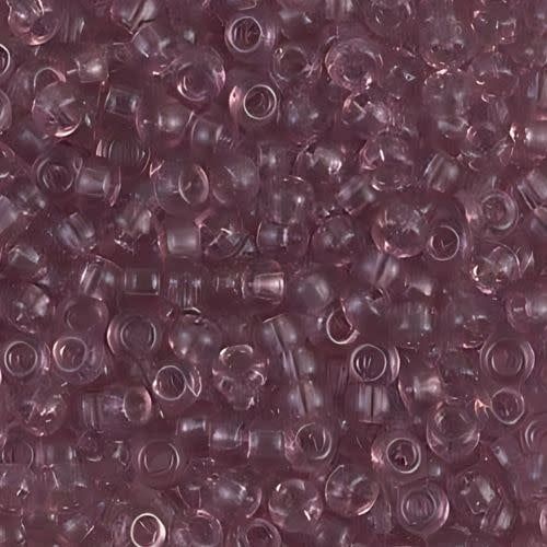 #8 Miyuki Seed Beads - Transparent Smoky Amethyst, 8-9142-TB, Approx 858 Beads/22 Grams, 1 five inch tube