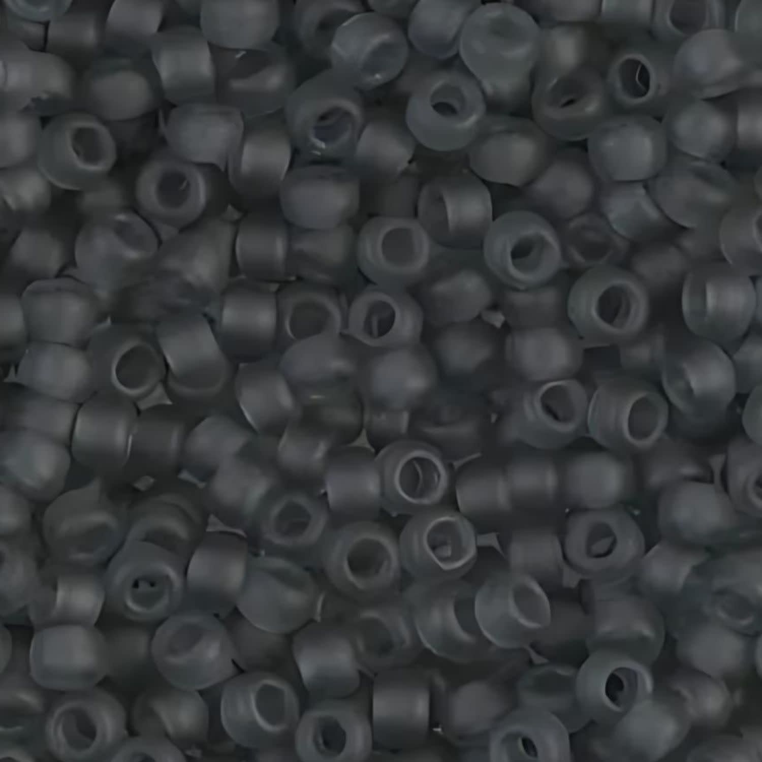#8 Miyuki Seed Beads - Matte Transparent Grey, 8-9152F-TB, Approx 858 Beads/22 Grams, 1 five inch tube