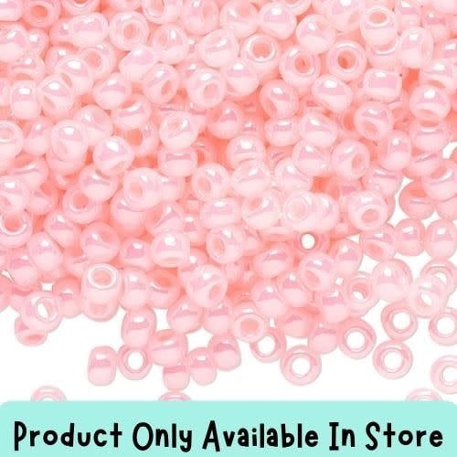 #11 Toho Seed Beads, Ceylon Innocent Pink, 2x2mm, 19 Grams/0.67oz, in store only
