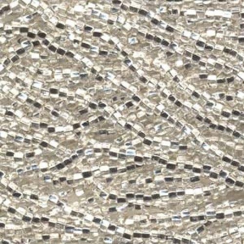 #8 Czech Seed Beads, Silver Lined Crystal, 6 Strands, Approx 1330 beads, 3x2.5mm, 37gms/1.31oz